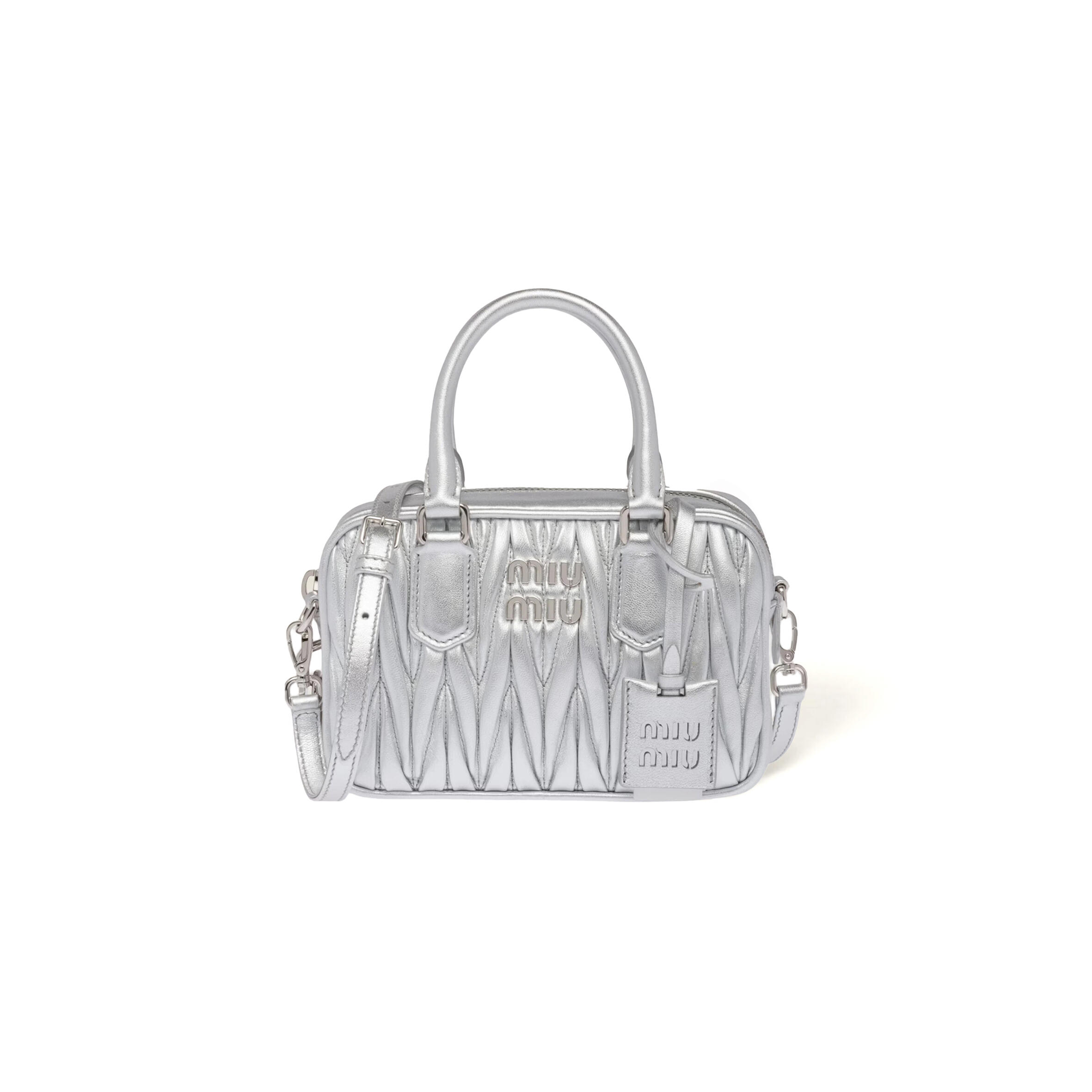 M1v M1v arcadie matelassÉ nappa leather bag 5bb123 (19*13*6cm)